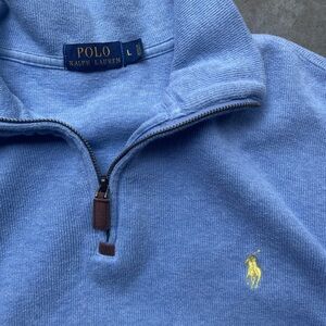 RALPH LAUREN QUATERZIP SIZE LARGE.